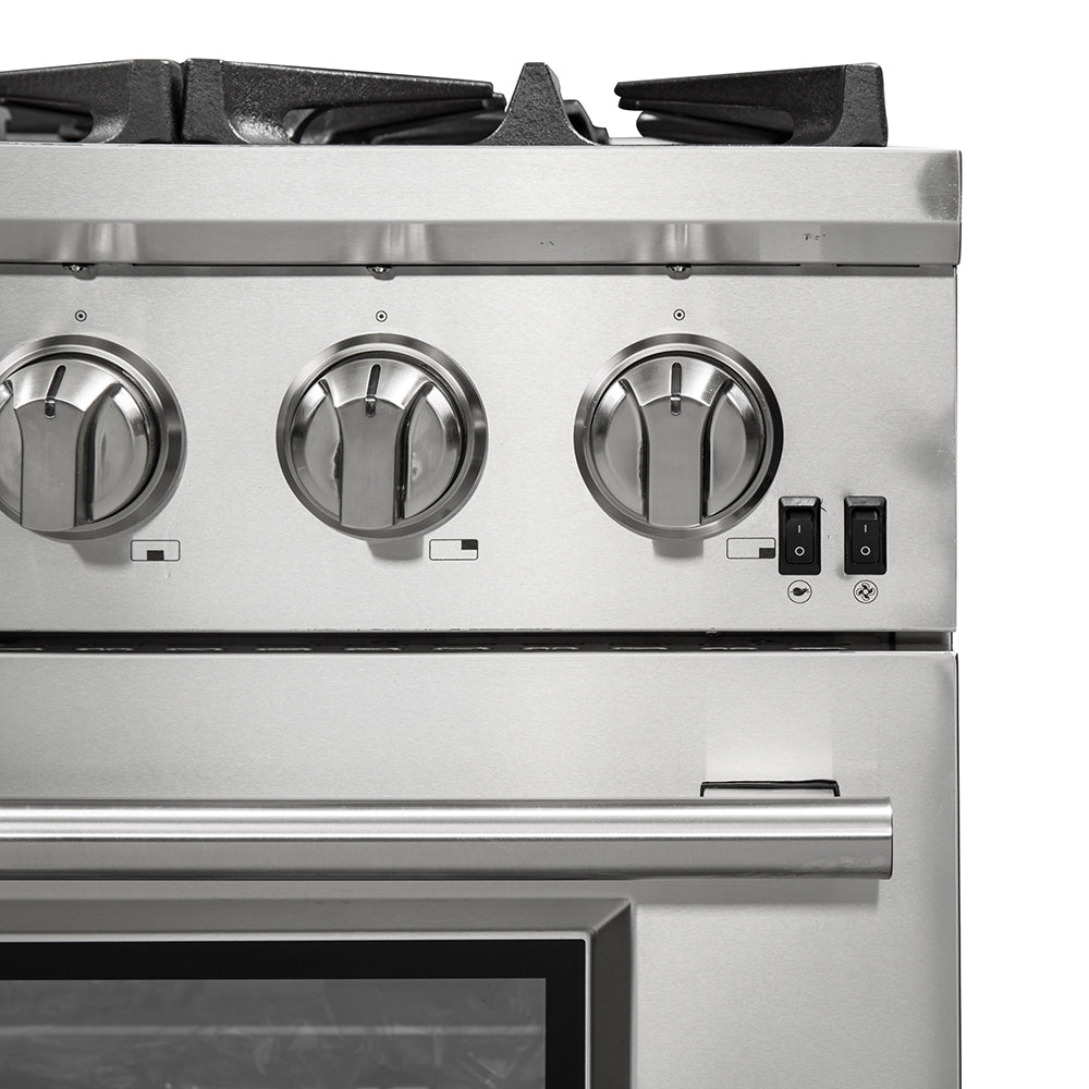 Forno Capriasca - 36 in. 5.36 cu. ft. Professional Freestanding Range with Gas Stove and Gas Oven (FFSGS6260-36)-