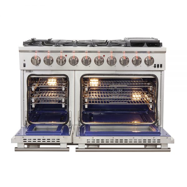Forno Capriasca - 48 in. 6.58 cu. ft. Professional Freestanding All Gas Range (FFSGS6260-48)-