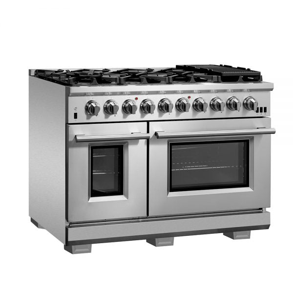 Forno Capriasca - 48 in. 6.58 cu. ft. Professional Freestanding All Gas Range (FFSGS6260-48)-