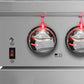 Forno Capriasca - Titanium 30 in. 4.53 cu. ft. Professional Freestanding Dual Fuel Range (FFSGS6187-30) Burner and Oven Knob Indicator Lights