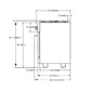 Forno Capriasca - Titanium 30 in. 4.53 cu. ft. Professional Freestanding Dual Fuel Range (FFSGS6187-30) Measurements and Dimensions