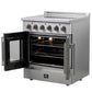 Forno Galiano 30 in. 4.32 cu. ft. French Door Freestanding All Electric Range in Stainless Steel (FFSEL6917-30)-