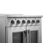 Forno Galiano 30 in. 4.32 cu. ft. French Door Freestanding All Electric Range in Stainless Steel (FFSEL6917-30)-