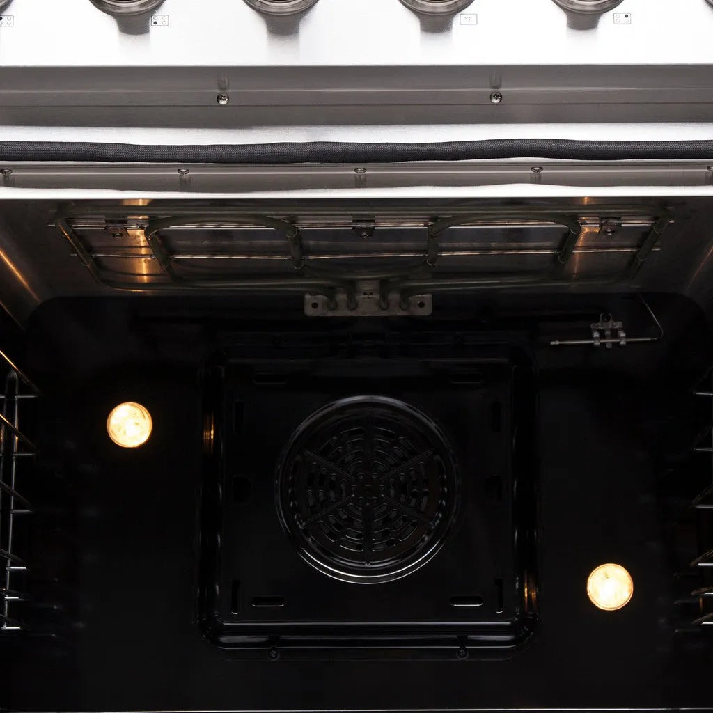 Forno Galiano 30 in. 4.32 cu. ft. French Door Freestanding All Electric Range in Stainless Steel (FFSEL6917-30)-