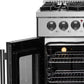 Forno Galiano 30 in. 4.32 cu. ft. French Door Freestanding Dual Fuel Range with Gas Stove and Electric Oven in Stainless Steel (FFSGS6356-30)-