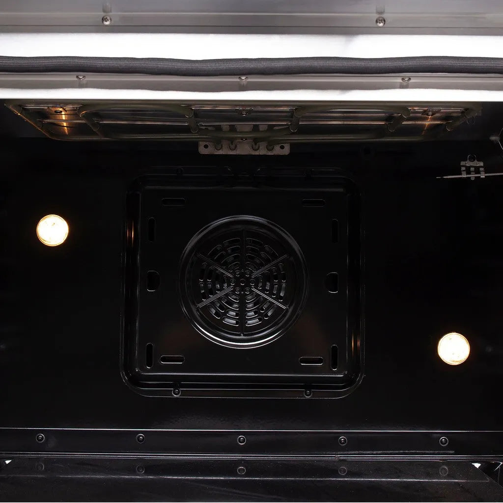 Forno Galiano 36 in. 5.36 cu. ft. French Door Freestanding All Electric Range in Stainless Steel (FFSEL6917-36)-