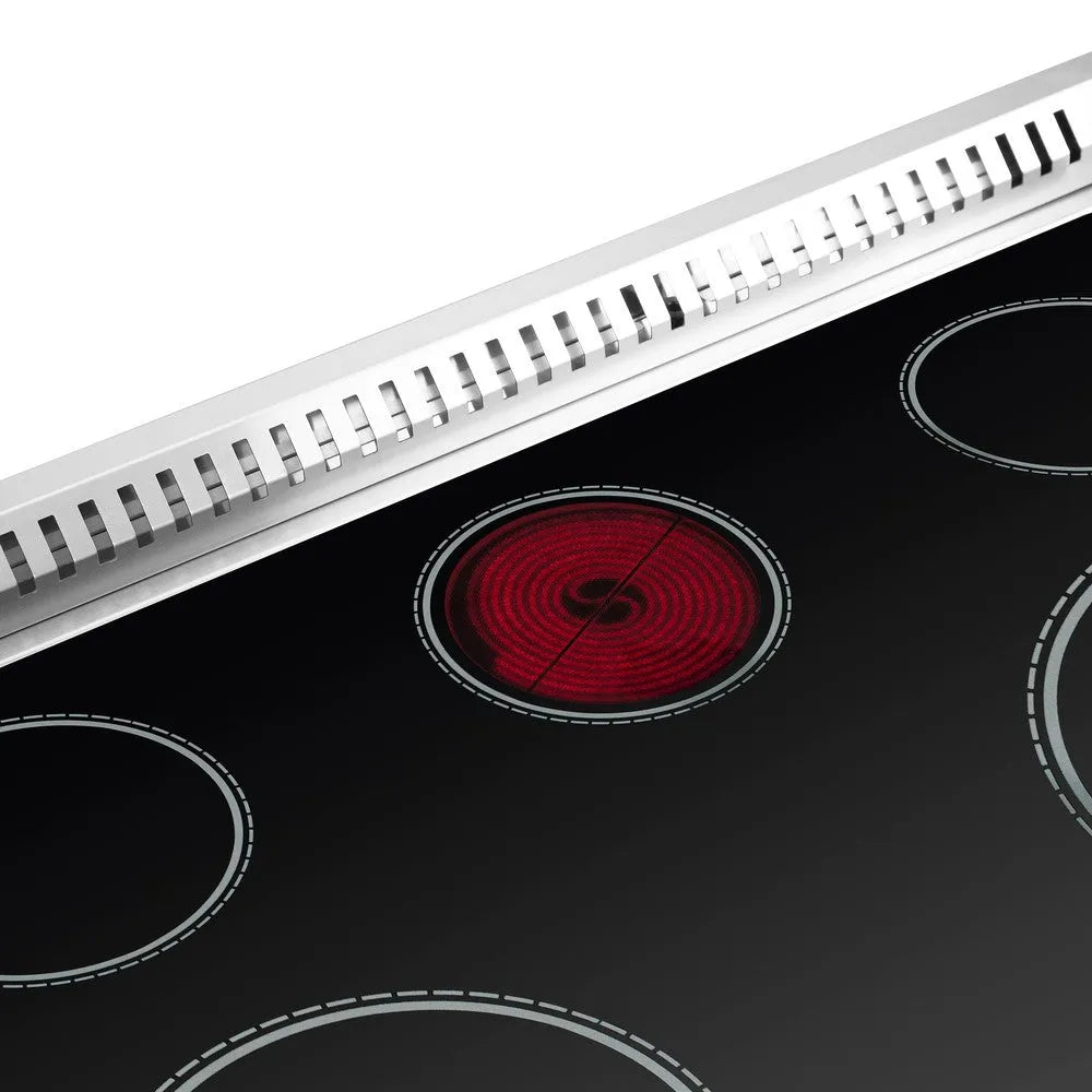 Forno Galiano 36 in. 5.36 cu. ft. French Door Freestanding All Electric Range in Stainless Steel (FFSEL6917-36)-