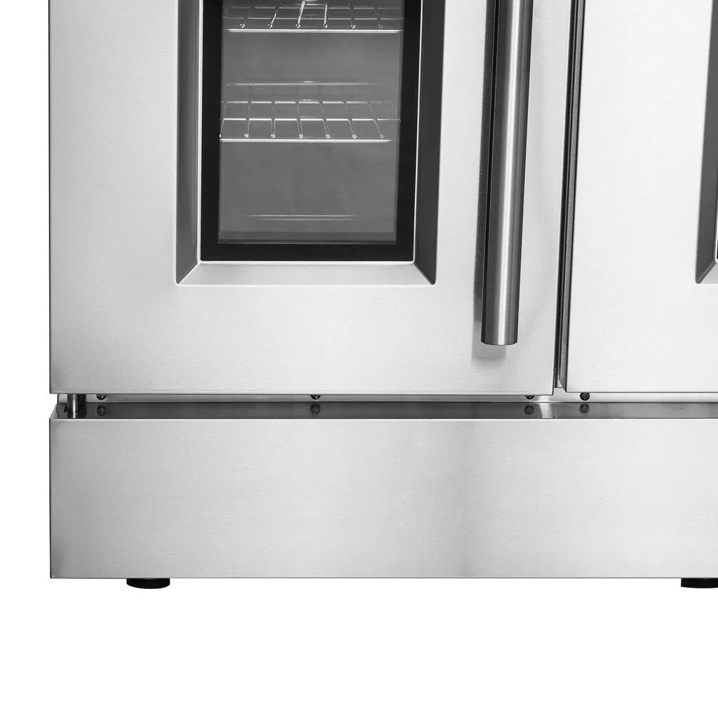Forno Galiano 48 in. 6.58 cu. ft. Left Swing Door Freestanding All Gas Range in Stainless Steel (FFSGS6444-48)-