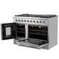 Forno Galiano 48 in. 6.58 cu. ft. Left Swing Door Freestanding All Gas Range in Stainless Steel (FFSGS6444-48)-