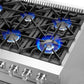 Forno Galiano 48 in. 6.58 cu. ft. Left Swing Door Freestanding All Gas Range in Stainless Steel (FFSGS6444-48)-