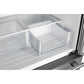 Crisper drawers open.
