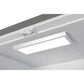 Top LED lighting inside Forno fridge.