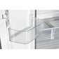 Internal door rack.
