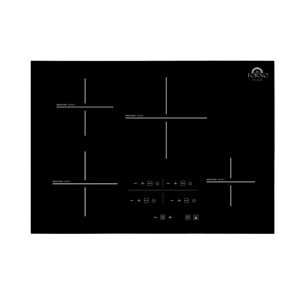 Forno Lecce - 30 in. 4 Burner Induction Cooktop in Black Glass (FCTIN0545-30)-