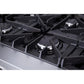 Forno Lseo 36 in. 6 Burner Gas Rangetop with Griddle in Stainless Steel (FCTGS5737-36)-