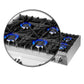Forno Lseo 36 in. 6 Burner Gas Rangetop with Griddle in Stainless Steel (FCTGS5737-36)-