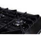 Forno Lseo 36 in. 6 Burner Gas Rangetop with Griddle in Stainless Steel (FCTGS5737-36)-