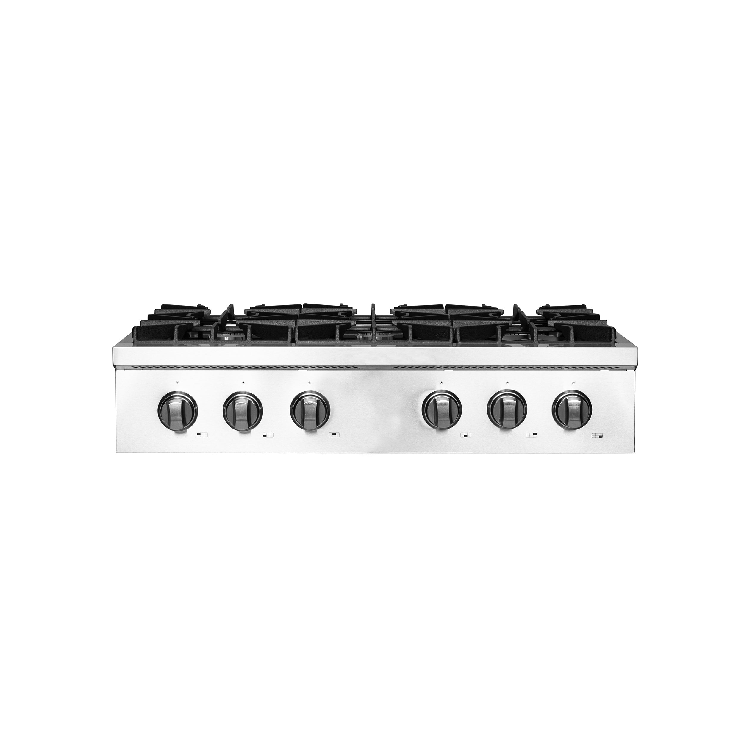 Forno Lseo 36 in. 6 Burner Gas Rangetop with Griddle in Stainless Steel (FCTGS5737-36)-