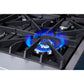 Forno Lseo 36 in. 6 Burner Gas Rangetop with Griddle in Stainless Steel (FCTGS5737-36)-