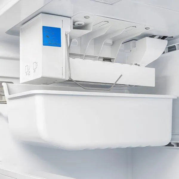  Forno Moena - 36 in. 19 cu.ft French Door Counter Depth Refrigerator in Stainless Steel (FFRBI1820-36SB) Ice Maker Side View