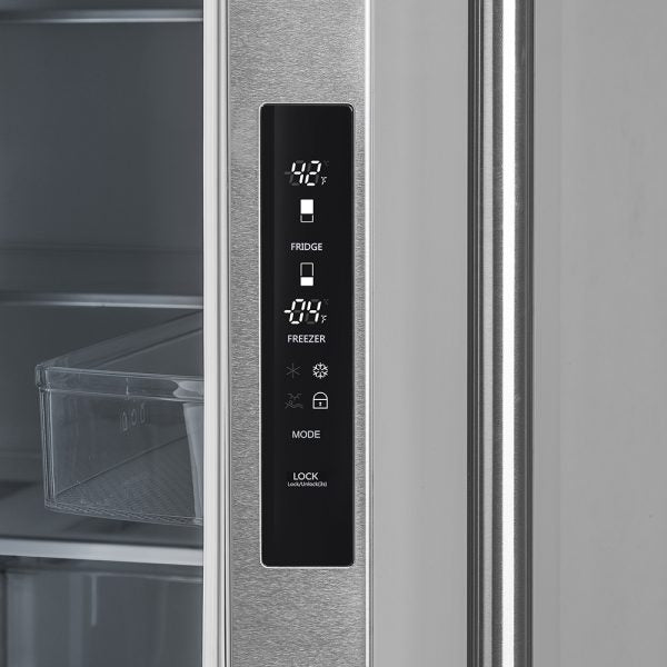Forno Moena - 36 in. 19 cu.ft French Door Counter Depth Refrigerator in Stainless Steel (FFRBI1820-36SB) Control Panel