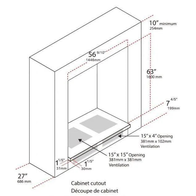 Forno Rizzuto - 60 in. 27.6 cu. ft. Pro-Style Dual Combination Fridge/Freezer Refrigerator in Stainless Steel (FFFFD1933-60S)-