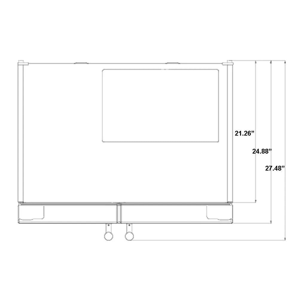 Forno Salerno - 33 in. 15.6 cu. ft. Side by Side Counter Depth Refrigerator in Stainless Steel (FFRBI1805-33SB)-