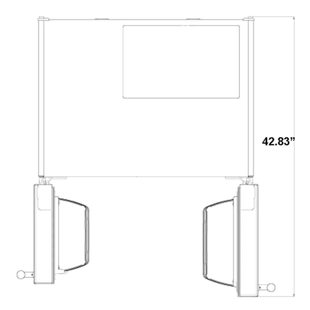 Forno Salerno - 33 in. 15.6 cu. ft. Side by Side Counter Depth Refrigerator in Stainless Steel (FFRBI1805-33SB)-