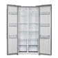 Forno Salerno - 33 in. Side by Side Refrigerator in Stainless Steel with Decorative Grill Trim Kit (FFRBI1805-37SG)-
