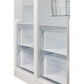 Forno Salerno - 33 in. Side by Side Refrigerator in Stainless Steel with Decorative Grill Trim Kit (FFRBI1805-37SG)-
