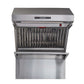 Forno Savona - 30 in. Wall Mount Range Hood and Back Splash with Red Light Warmer and Shelf (FRHWM5029-30HB)-