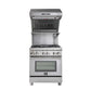 Forno Savona - 30 in. Wall Mount Range Hood and Back Splash with Red Light Warmer and Shelf (FRHWM5029-30HB)-