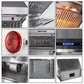 Forno Savona - 30 in. Wall Mount Range Hood and Back Splash with Red Light Warmer and Shelf (FRHWM5029-30HB)-