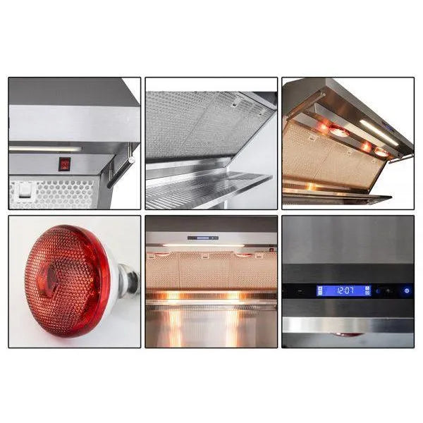 Forno Savona - 36 in. Wall Mount Range Hood & Back Splash in Stainless Steel (FRHWM5029-36HB)-