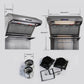 Forno Savona - 36 in. Wall Mount Range Hood & Back Splash in Stainless Steel (FRHWM5029-36HB)-