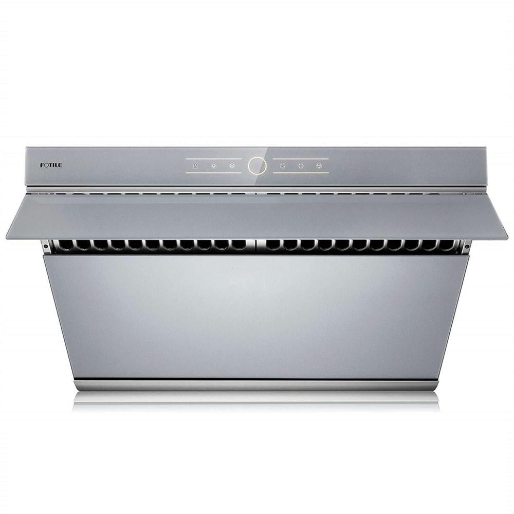 Fotile 2-Piece Kitchen Package-With Stainless Steel 30 in. Gas Cooktop and 30 in. 850 CFM Silver Gray Tempered Glass Wall Mount Range Hood with Touchscreen (JQG7501.G + GLS30501)