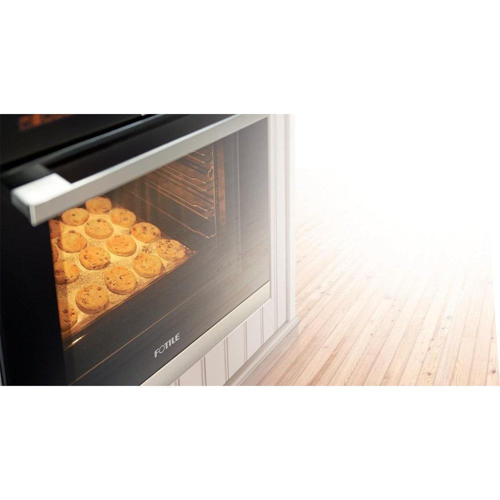Fotile 24 in. Built-In Electric Wall Oven with Convection in Black Tempered Glass (KSG7003A)