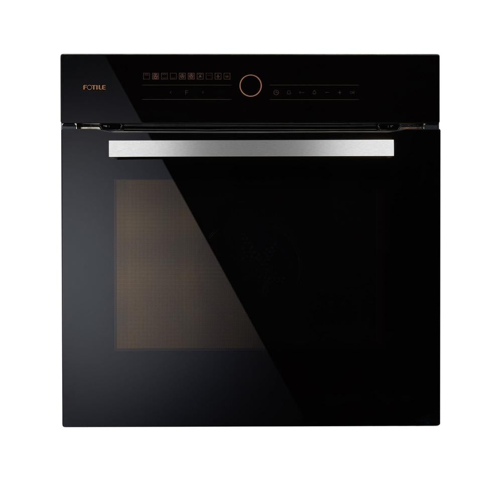 Fotile 24 in. Built-In Electric Wall Oven with Convection in Black Tempered Glass (KSG7003A) main image.