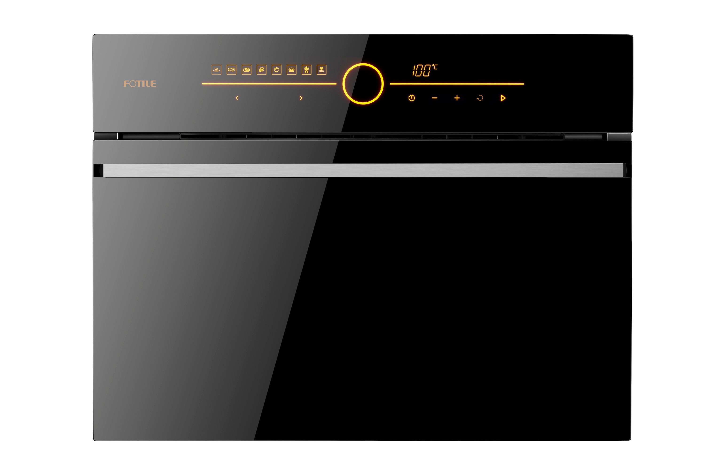 Fotile 24 in. Built-In Steam Oven in Black Tempered Glass (SCD42-C2T)