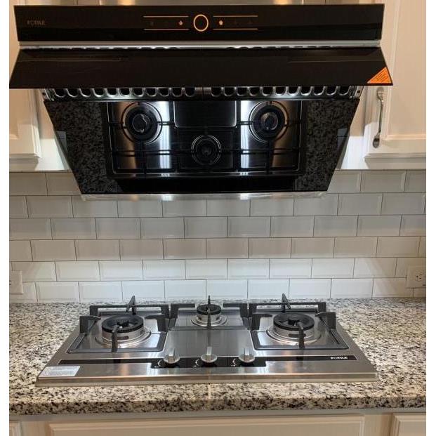 Fotile EPS Series 31 in. Cooktop with 3 Sealed Burners in Stainless Steel (GAS78307)