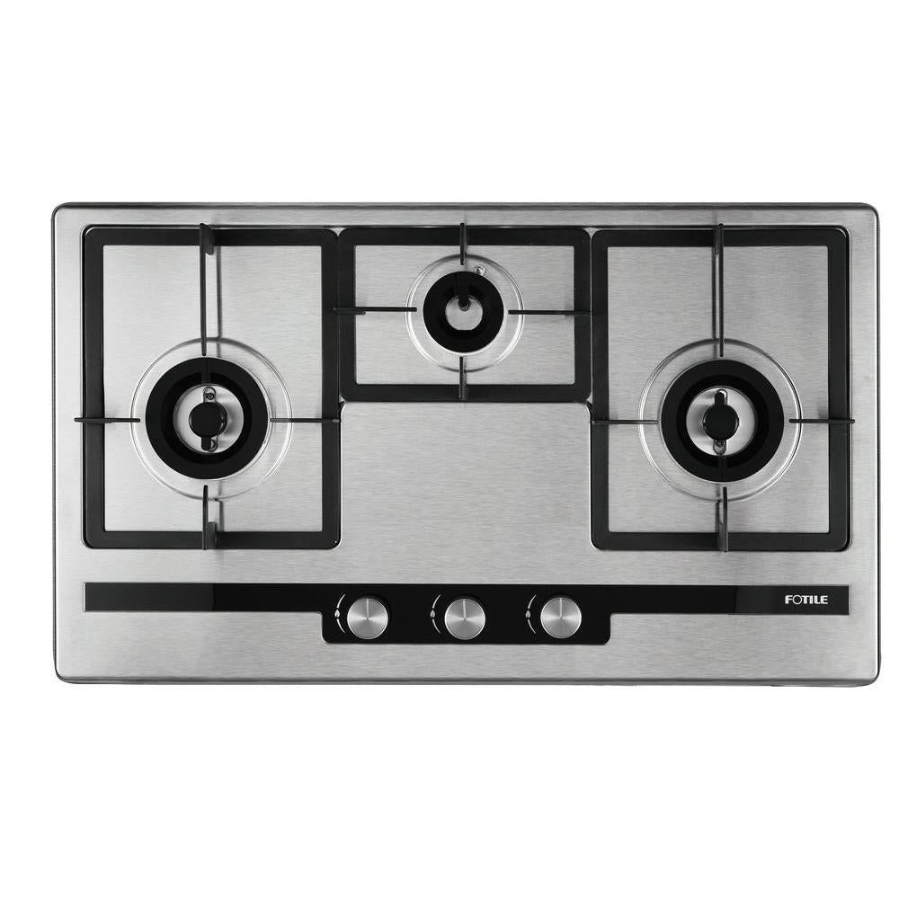Fotile EPS Series 31 in. Cooktop with 3 Sealed Burners in Stainless Steel (GAS78307)