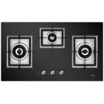 Fotile EPS Series 34 in. Cooktop with 3 Sealed Burners in Black Tempered Glass (GAG86309)