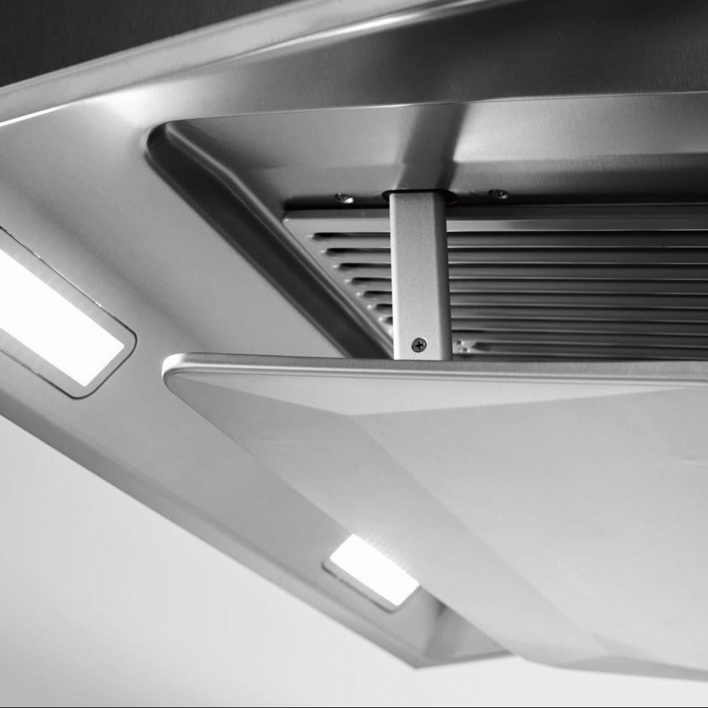 Fotile Perimeter Vent Series 36 in. 1100 CFM Wall Mount Range Hood with Touchscreen in Stainless Steel (EMG9030)