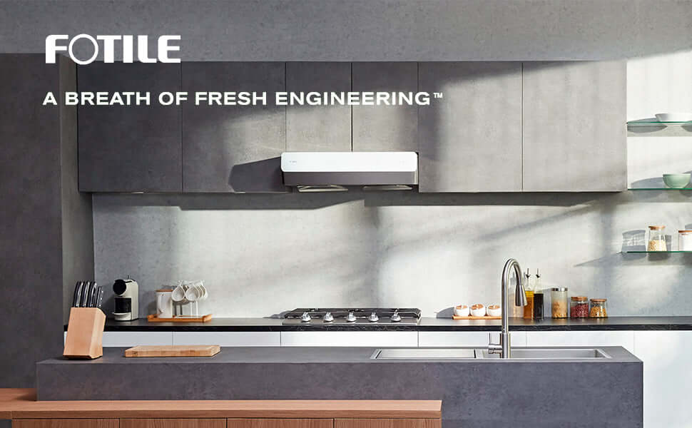 Fotile Pixie Air Series Slim Line 30 in. Under Cabinet Range Hood with WhisPower Motors and Color Options (UQS300)