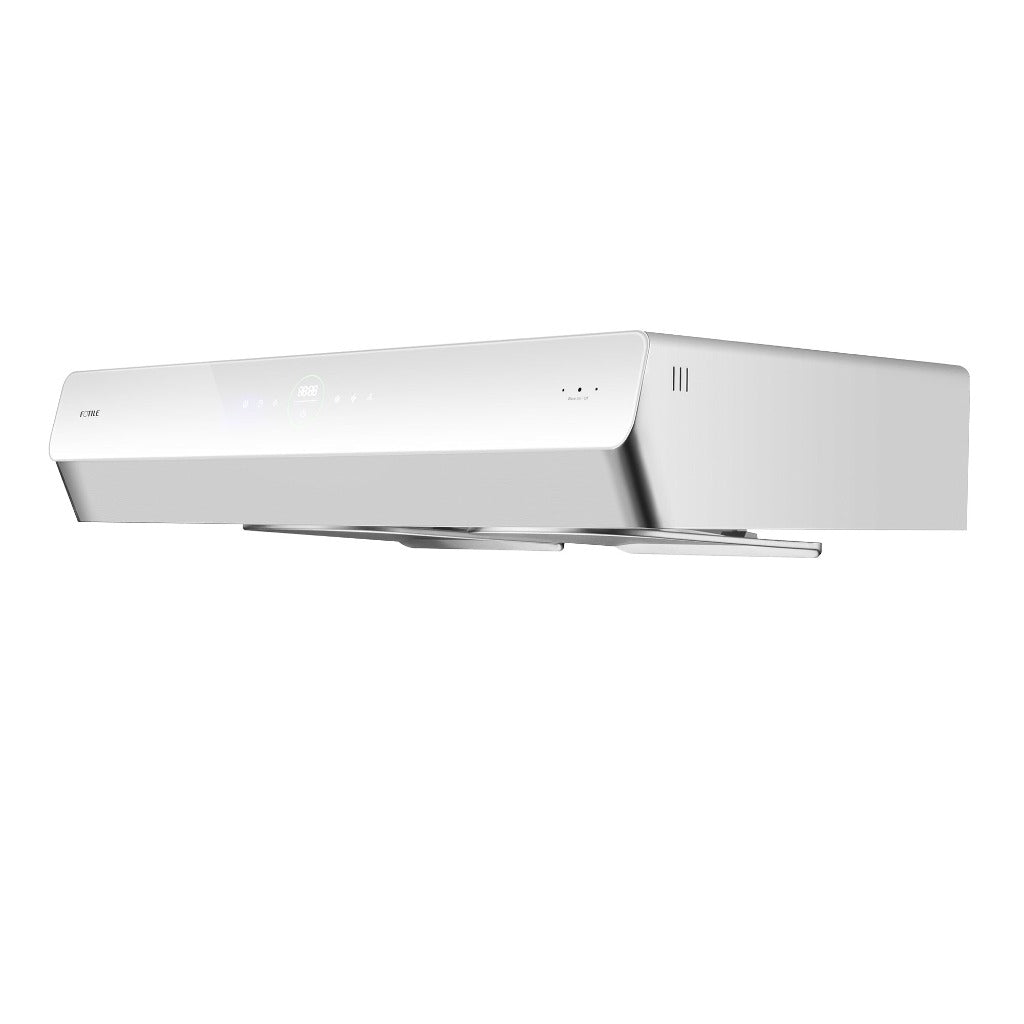 Fotile Pixie Air Series Slim Line 36 in. Under Cabinet Range Hood with WhisPower Motors in White Tempered Glass (UQG3602)