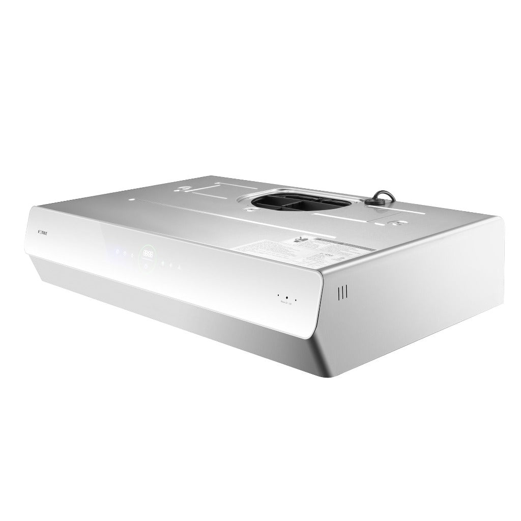Fotile Pixie Air Series Slim Line 36 in. Under Cabinet Range Hood with WhisPower Motors in White Tempered Glass (UQG3602)