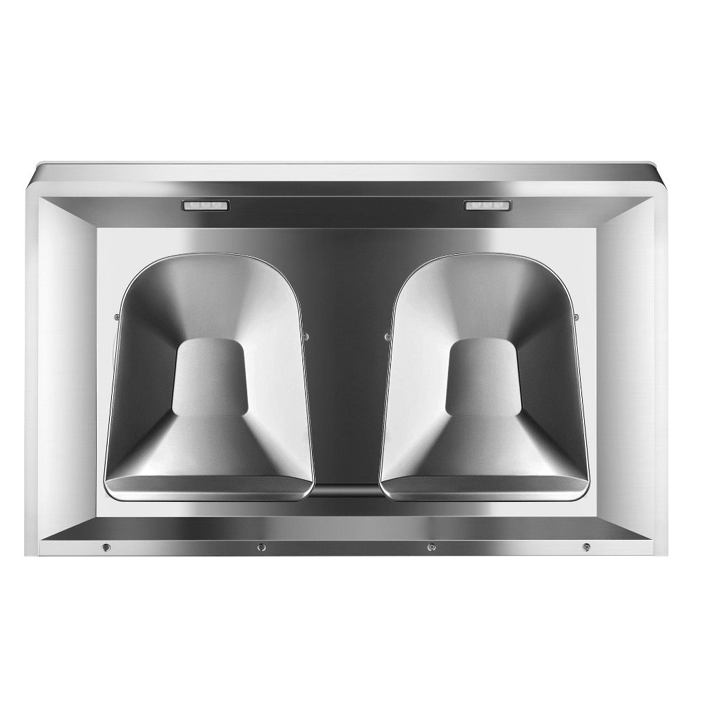 Fotile Pixie Air Series Slim Line 36 in. Under Cabinet Range Hood with WhisPower Motors in White Tempered Glass (UQG3602)