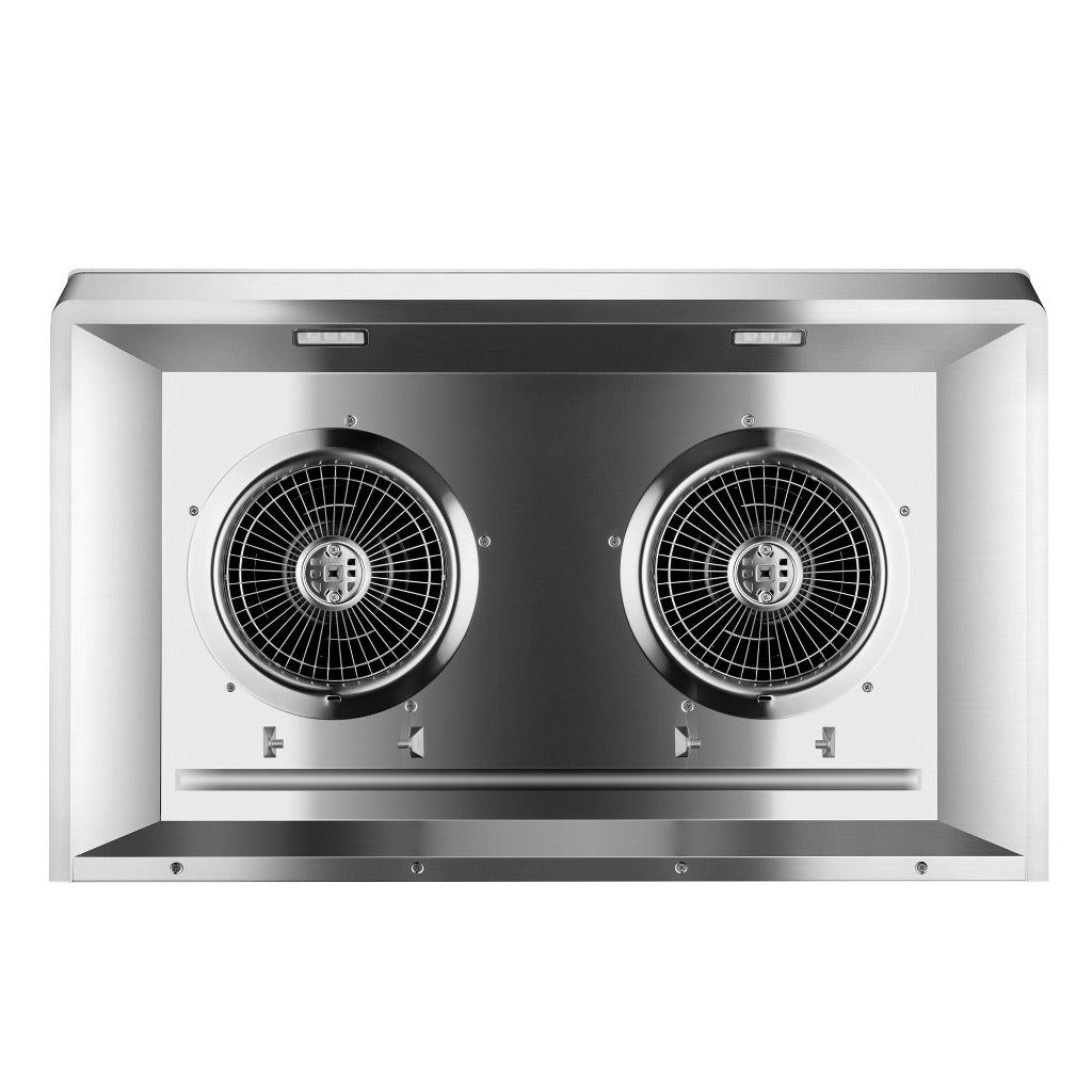 Fotile Pixie Air Series Slim Line 36 in. Under Cabinet Range Hood with WhisPower Motors in White Tempered Glass (UQG3602)