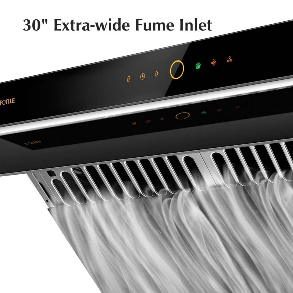 Fotile Slant Vent Series 30 in. 1000 CFM Wall Mount Range Hood with Motion and Touch Activation with Color Options (JQG7505)