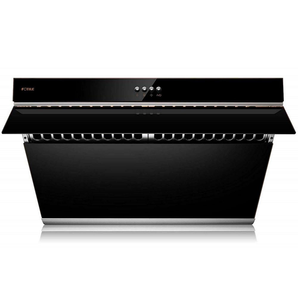 Fotile Inclined Vent Series 30 in. 850 CFM Under Cabinet or Wall Mounted Range Hood in Onyx Black (JQG7522) main image.